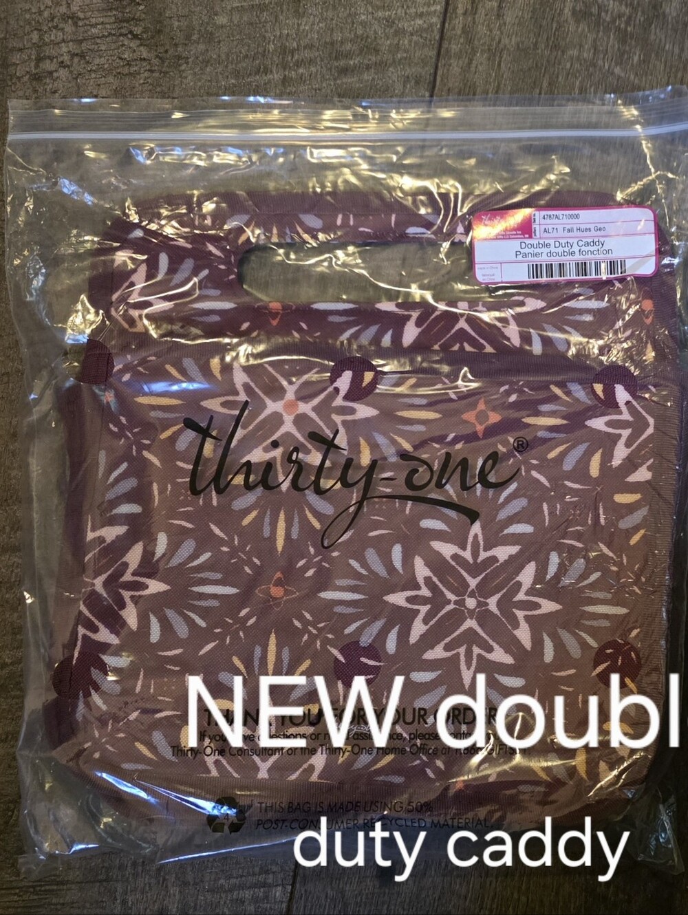 Thirty-one Fall Hues Geo Double Duty Caddy